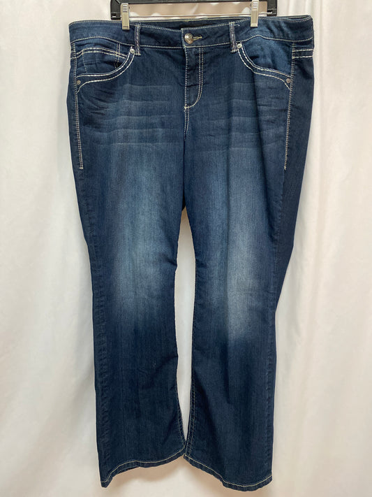 Jeans Straight By Torrid In Blue Denim, Size: 20