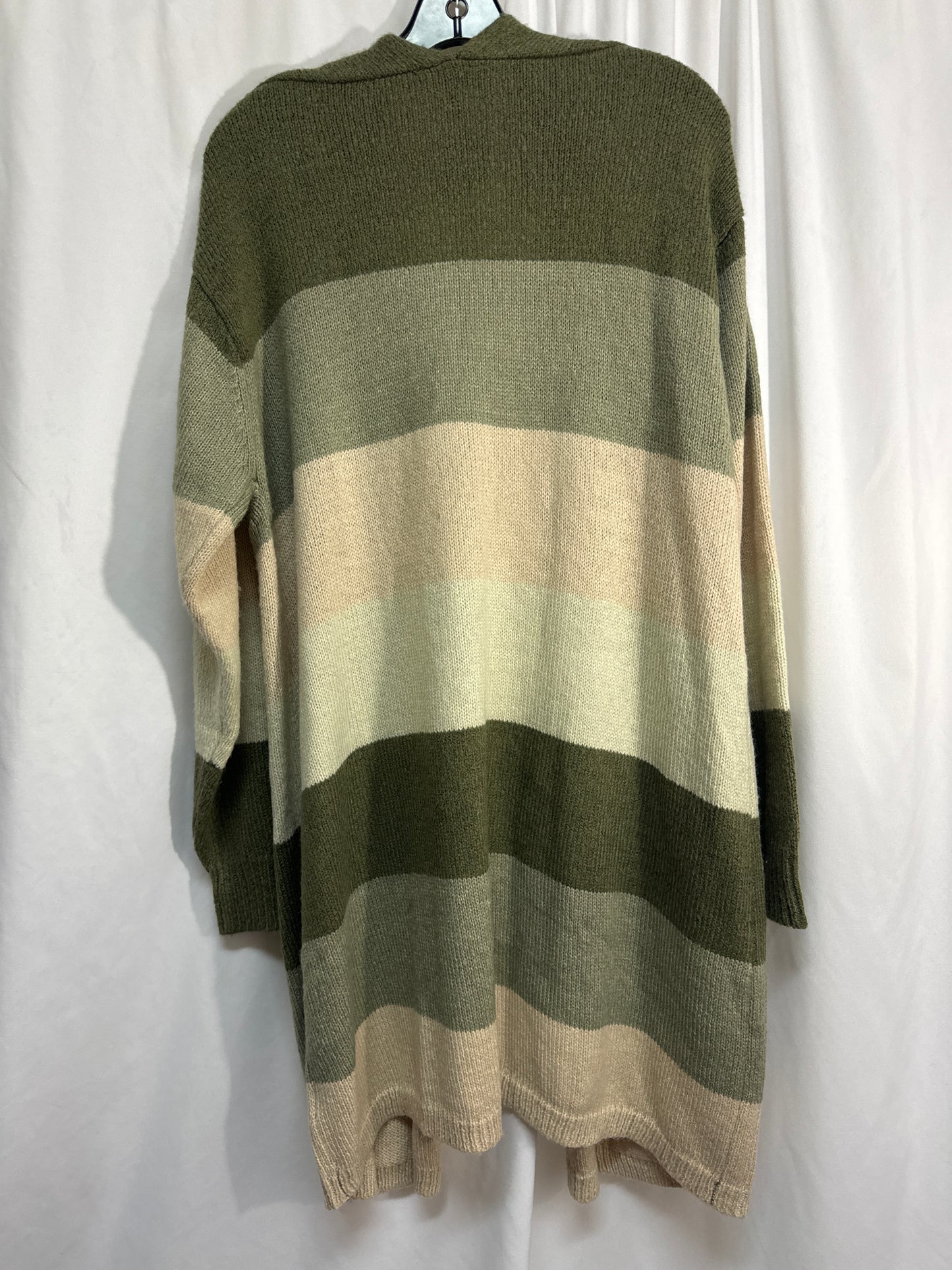 Sweater Cardigan By Lane Bryant In Green, Size: Xl