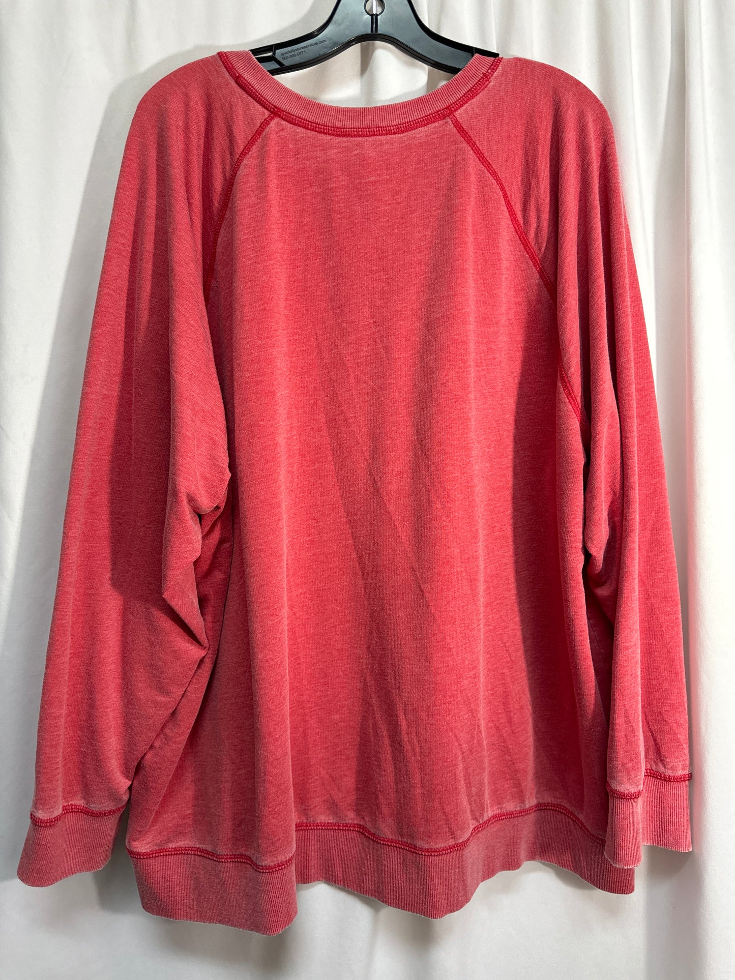 Top Long Sleeve By Maurices In Red, Size: 2x