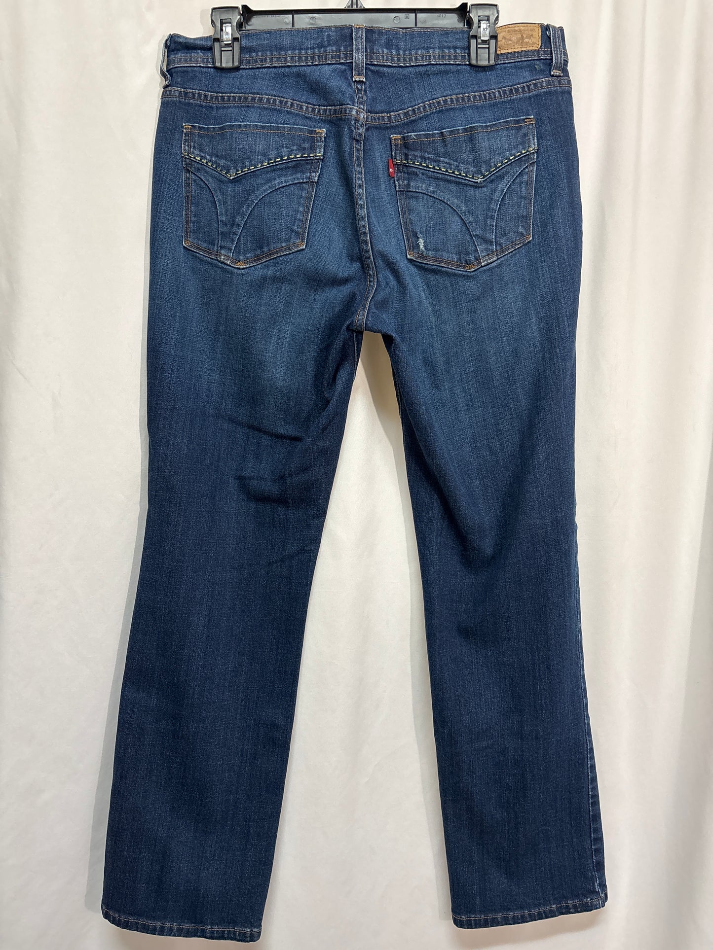 Jeans Straight By Levis In Blue Denim, Size: 12p