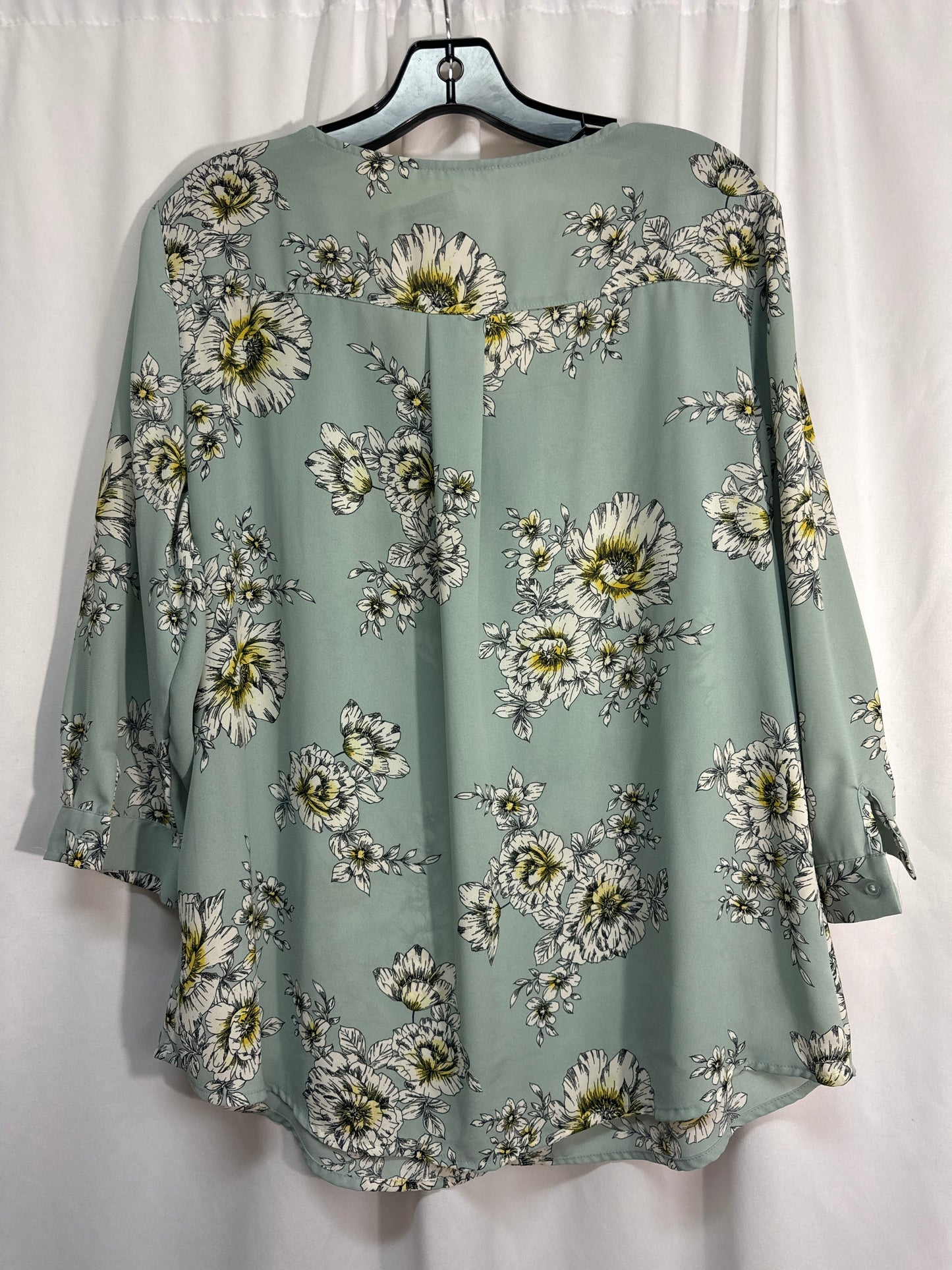 Top 3/4 Sleeve By Maurices In Blue, Size: L