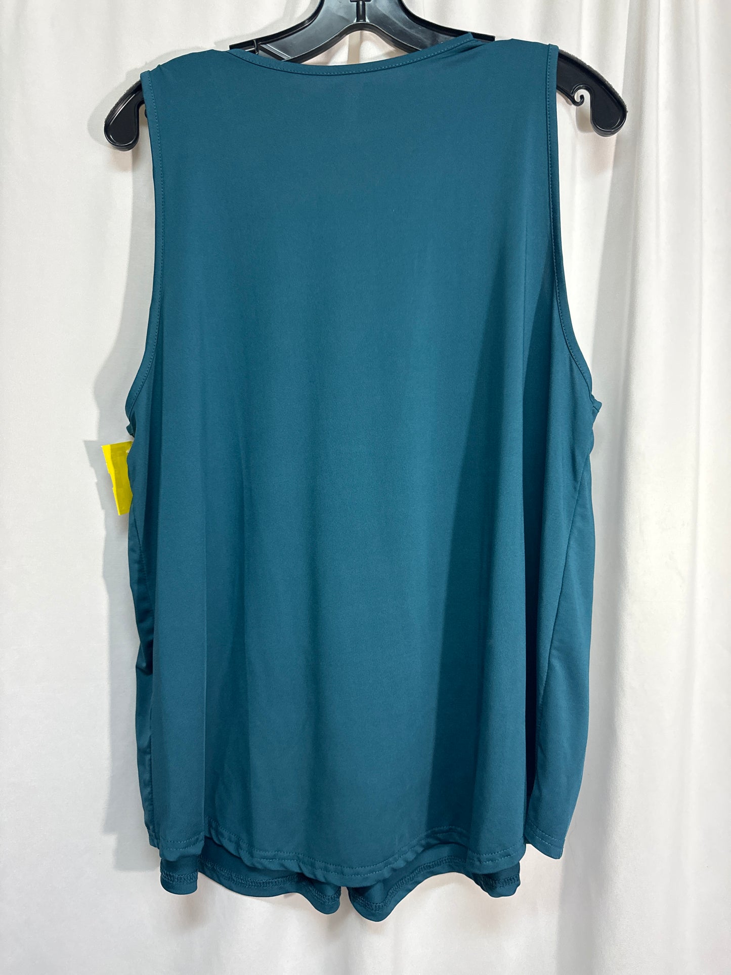 Top Sleeveless By Shein In Blue, Size: 1x