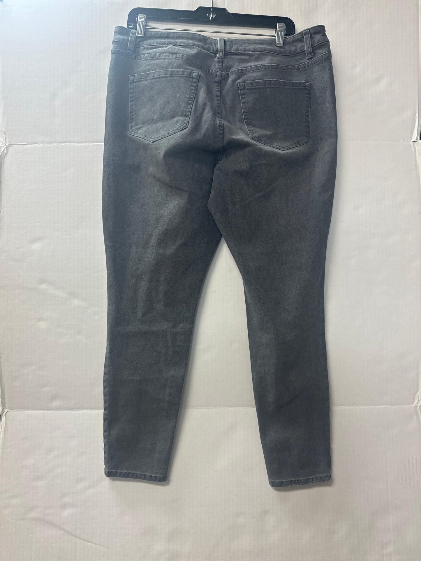 Jeans Skinny By Lane Bryant In Grey Denim, Size: 16