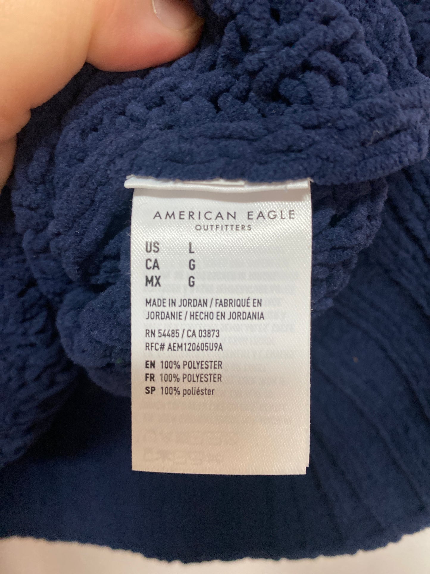 Sweater By American Eagle In Blue, Size: L