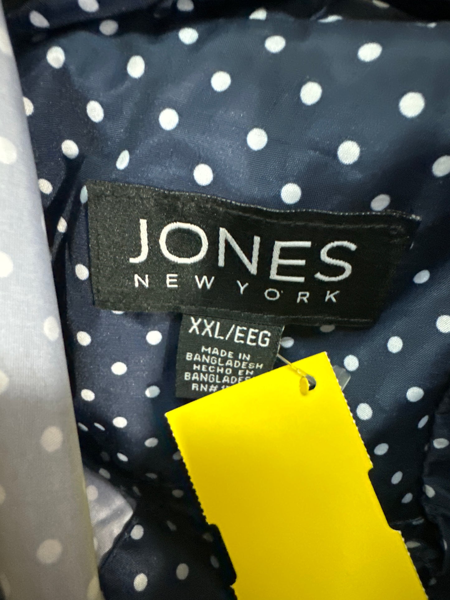 Jacket Windbreaker By Jones New York In Blue, Size: Xxl