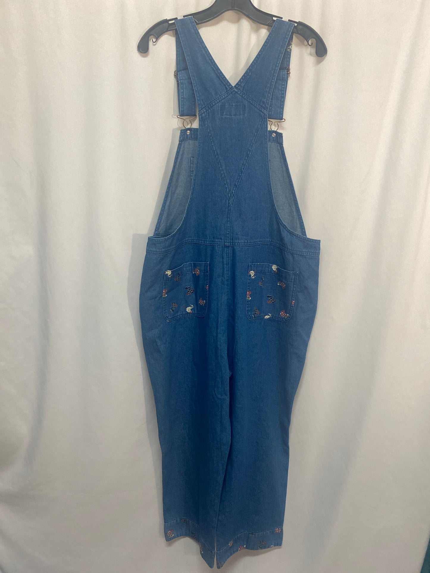 Overalls By Clothes Mentor In Blue Denim, Size: Xl