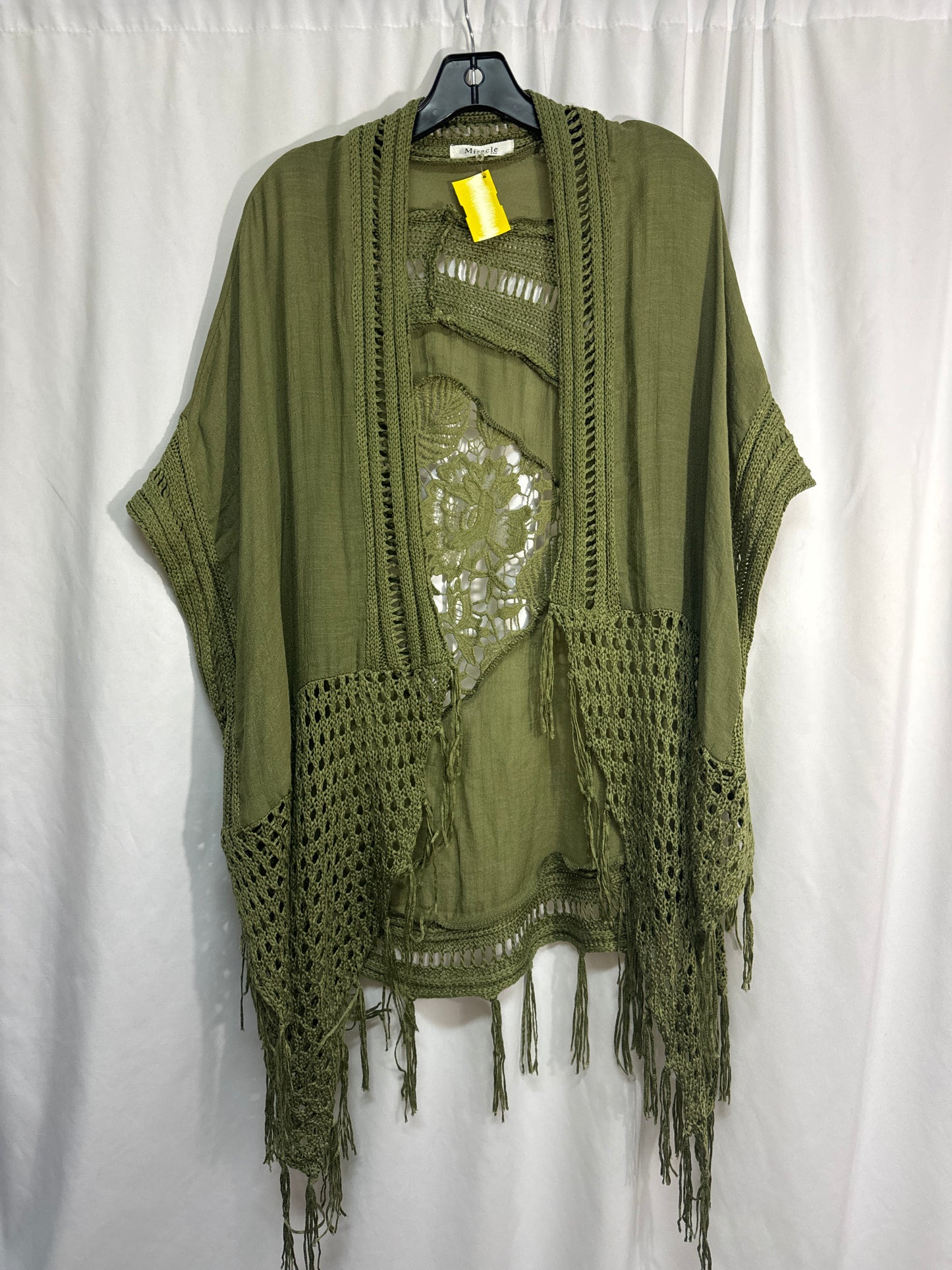 Cardigan By Miracle In Green, Size: L