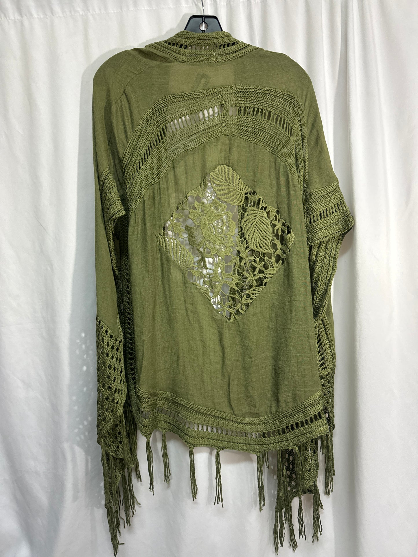 Cardigan By Miracle In Green, Size: L