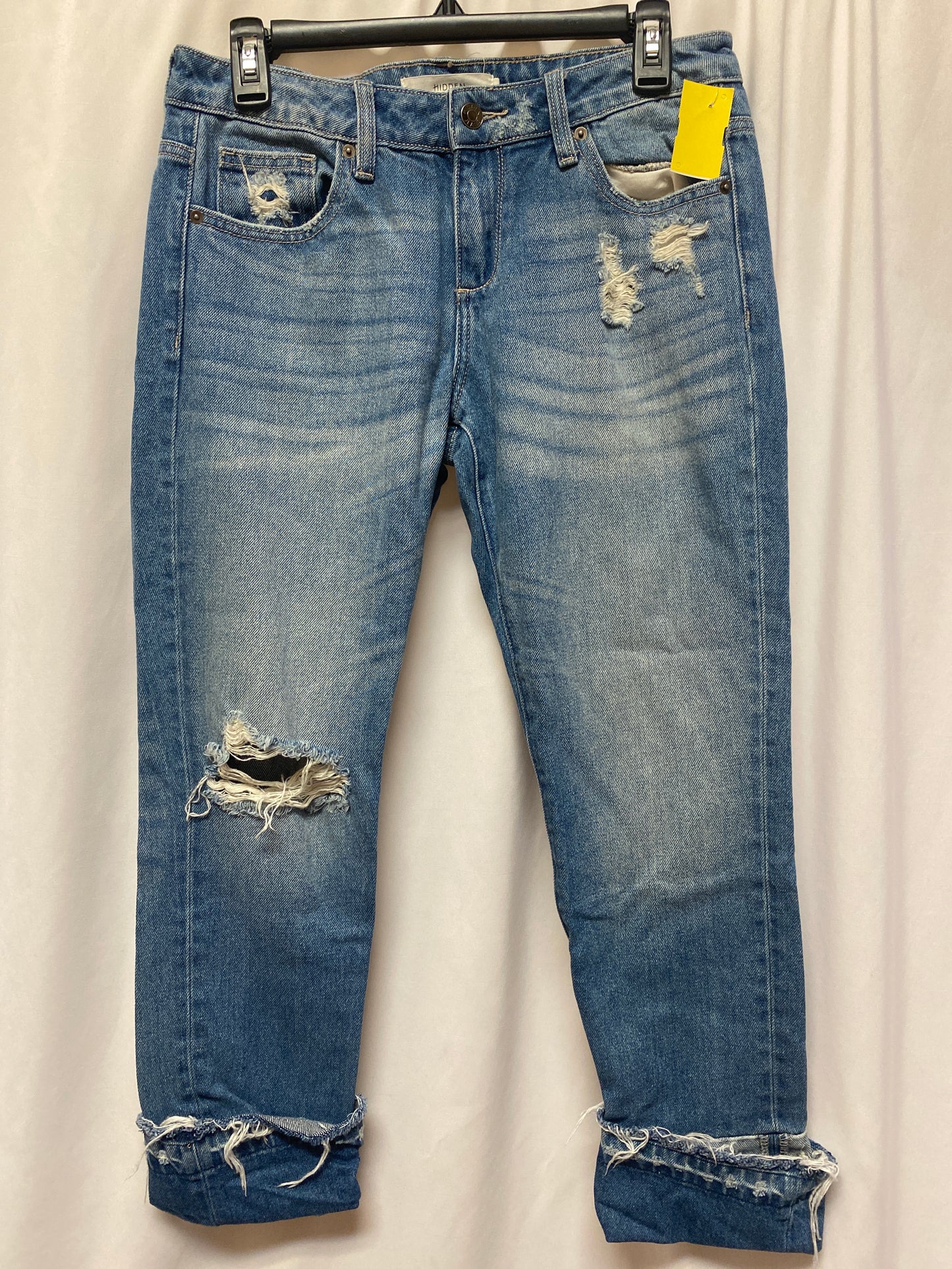 Jeans Cropped By Clothes Mentor In Blue Denim, Size: 2