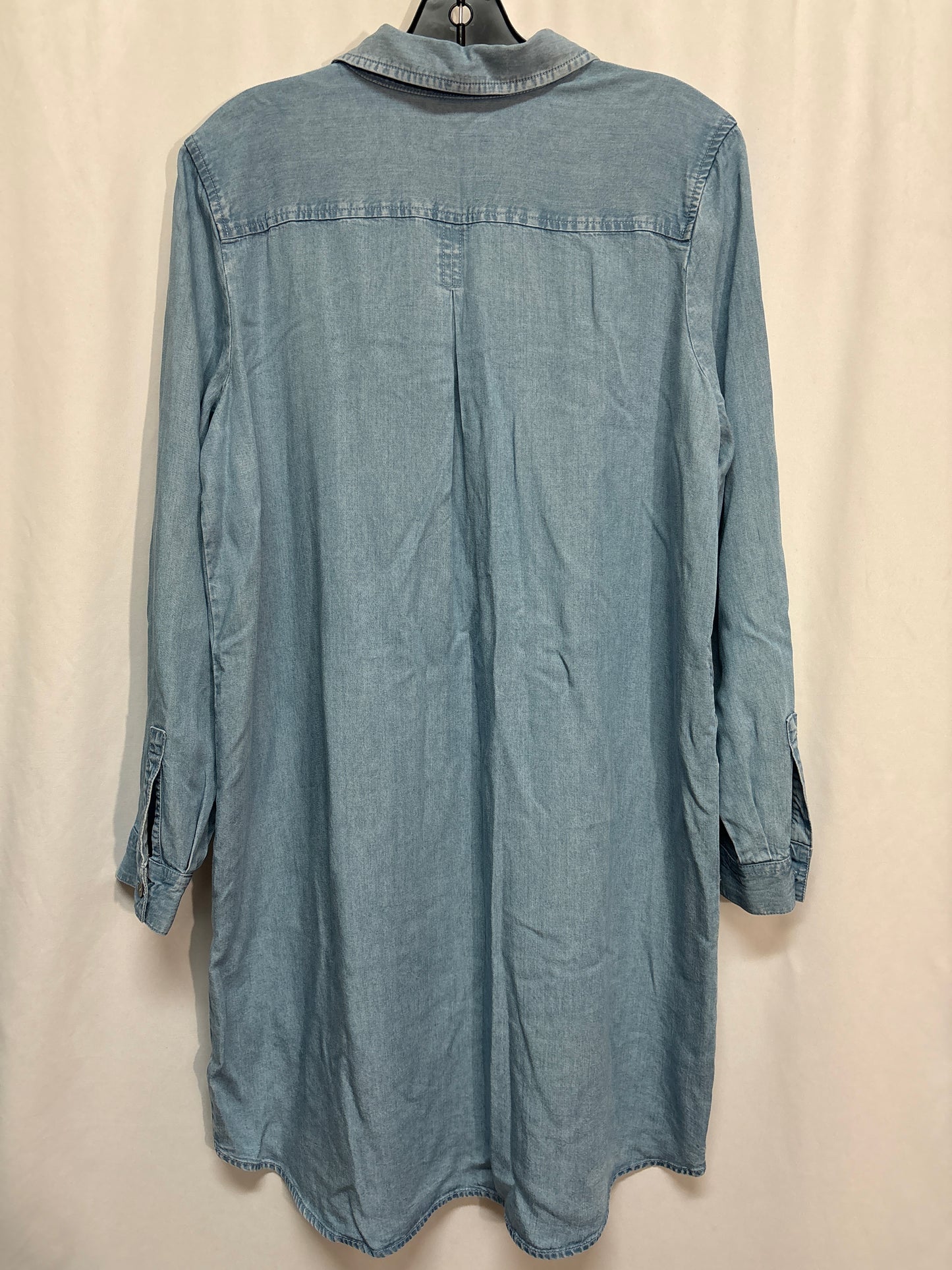 Dress Casual Midi By J. Jill In Blue Denim, Size: M