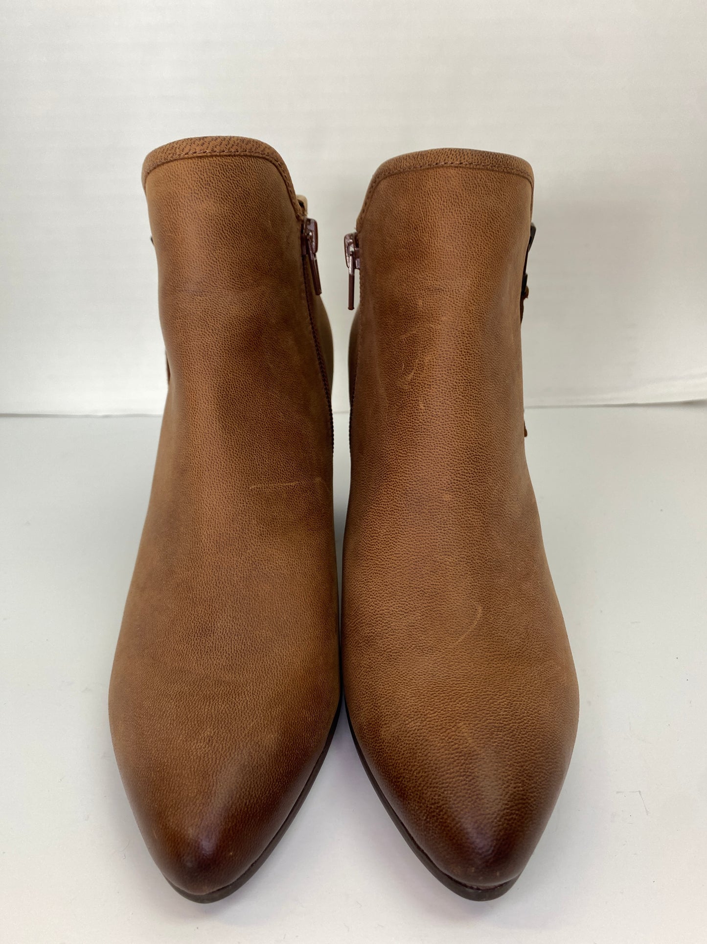 Boots Ankle Heels By Steve Madden In Brown, Size: 8