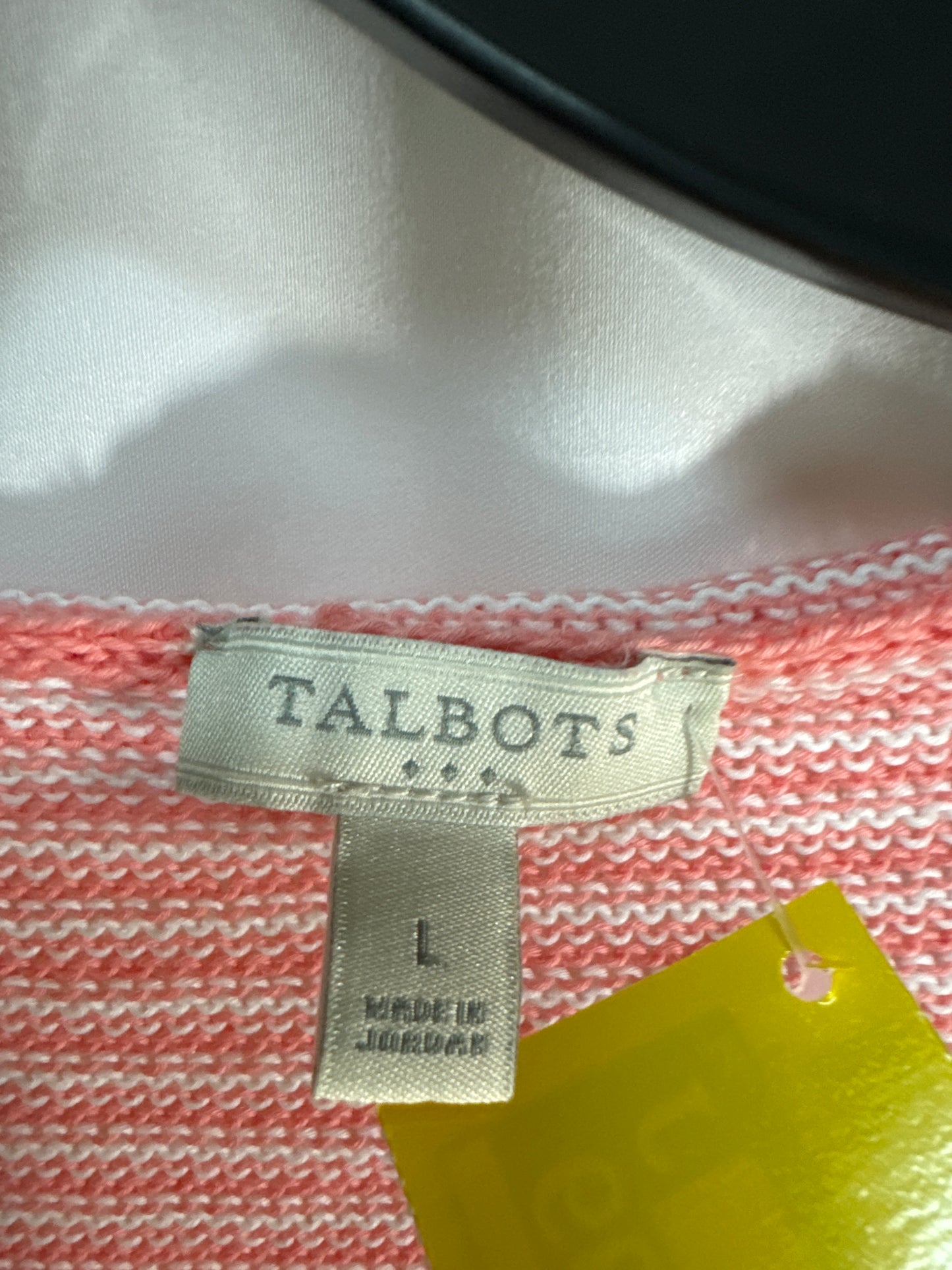 Sweater By Talbots In Peach, Size: L