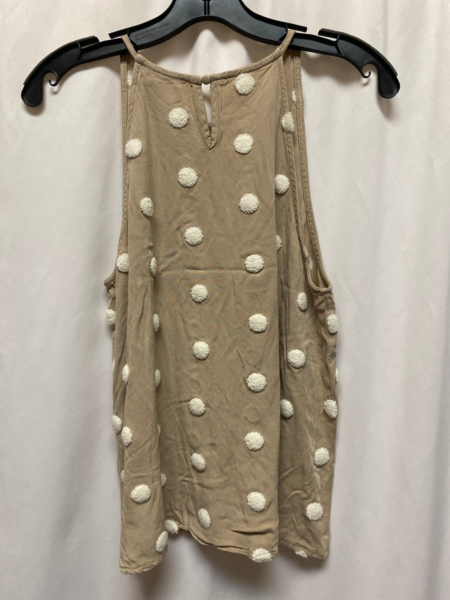 Tank Top By Clothes Mentor In Beige, Size: S