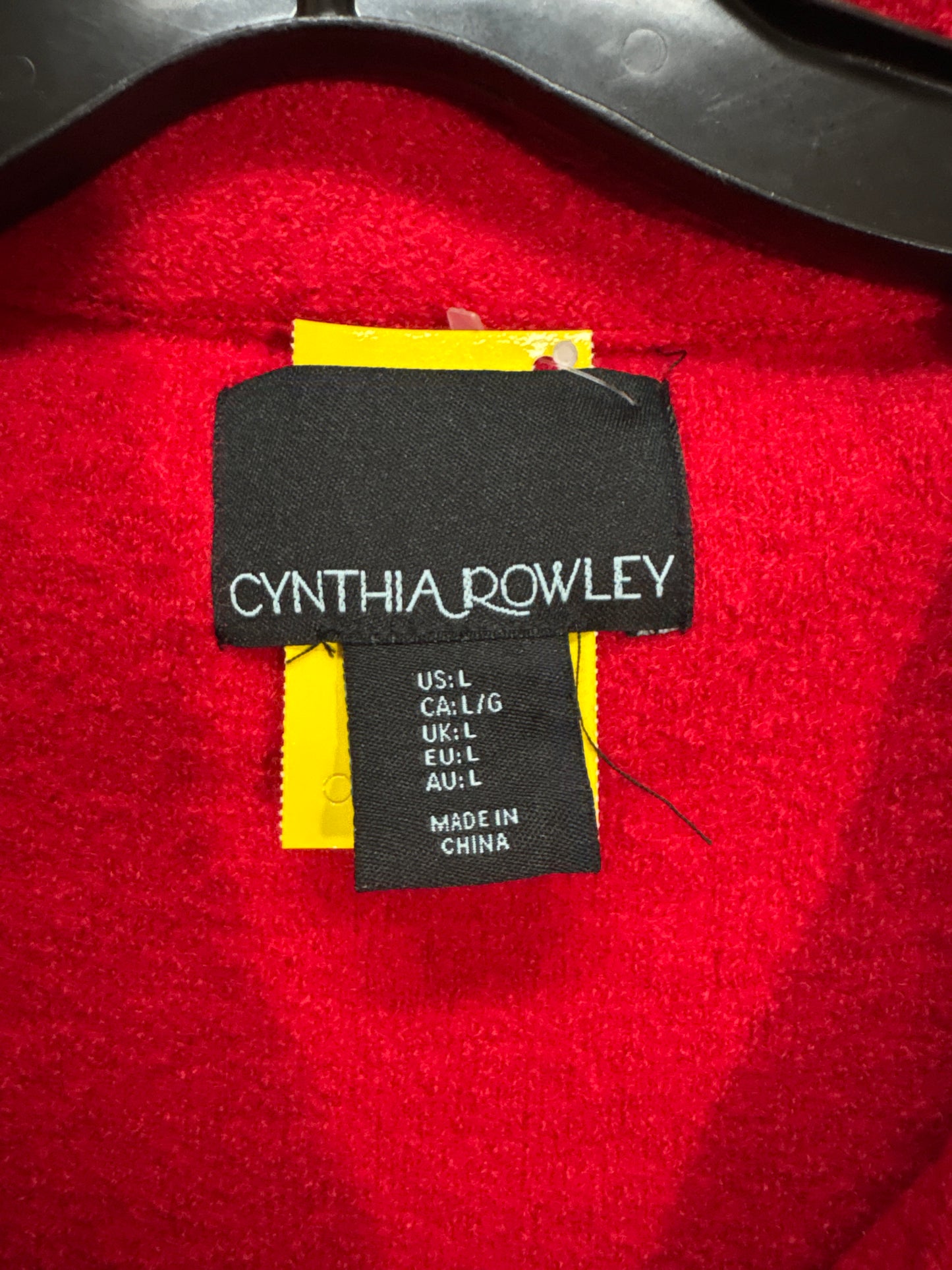 Coat Peacoat By Cynthia Rowley In Red, Size: L