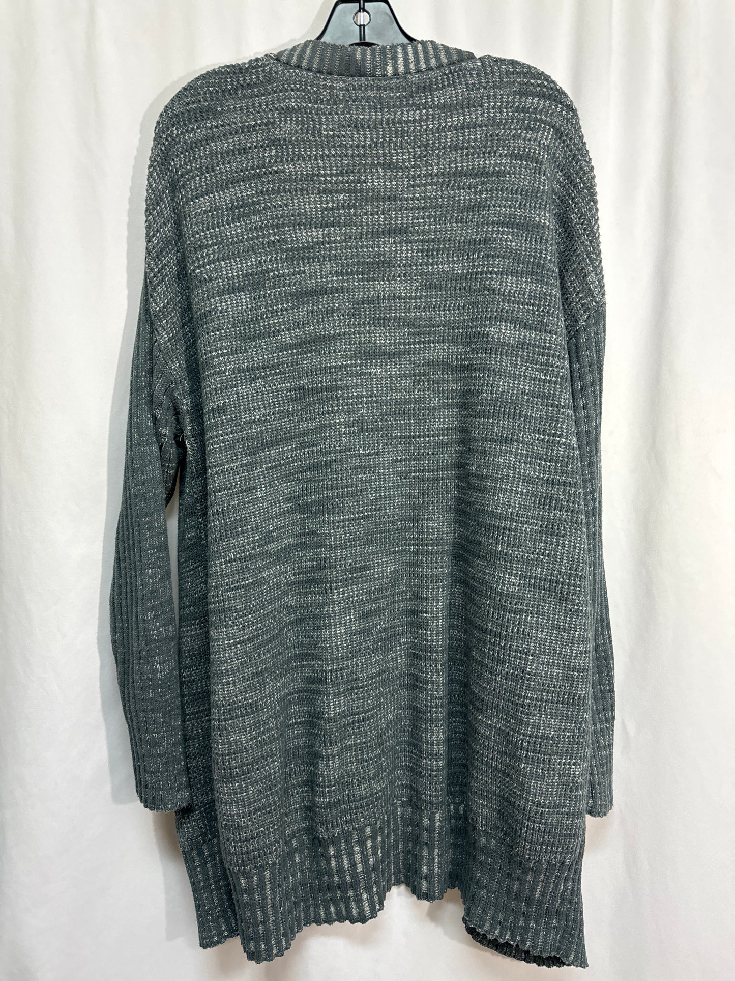 Sweater Cardigan By Knox Rose In Grey, Size: Xl