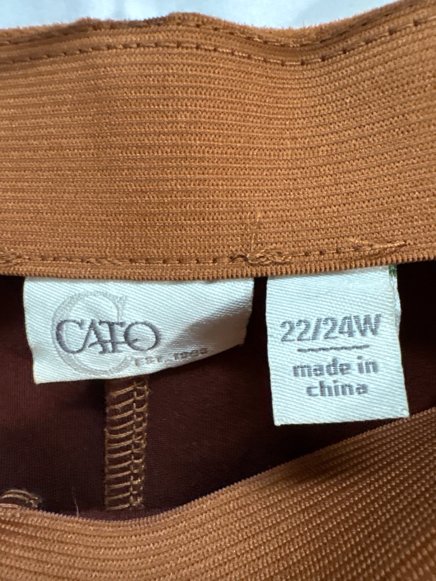 Pants Leggings By Cato In Brown, Size: 22