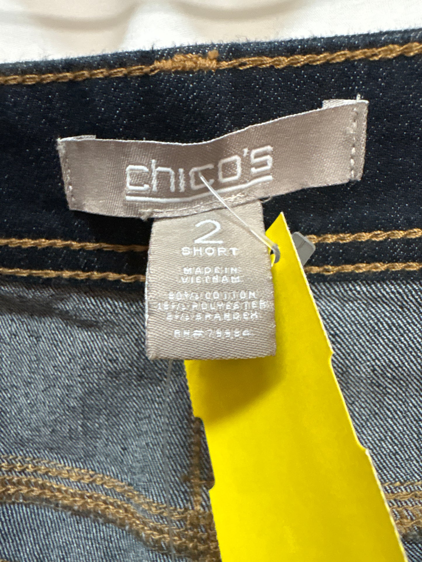 Jeans Straight By Chicos In Blue Denim, Size: 12p