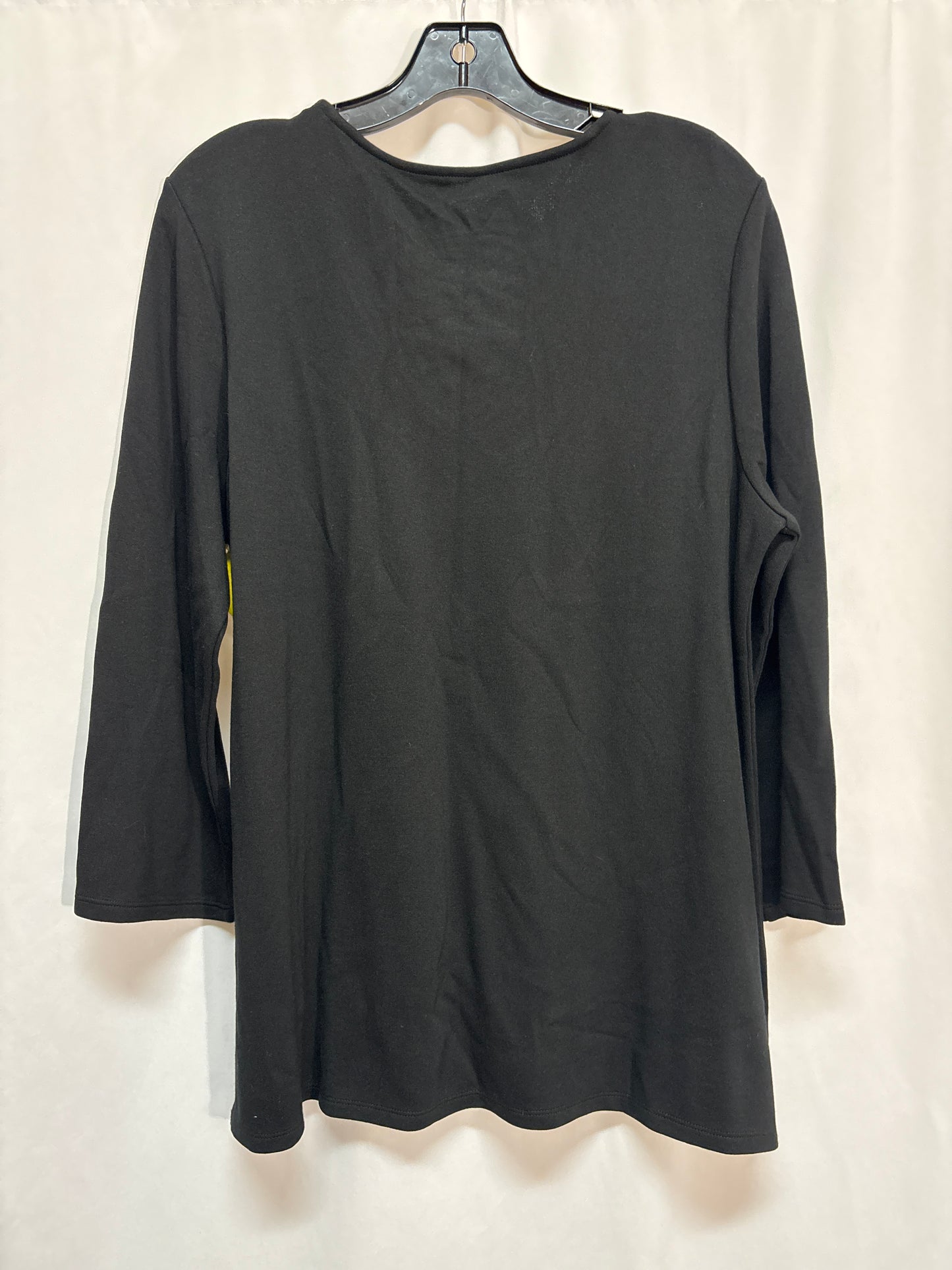 Top Long Sleeve By Chicos In Black, Size: L