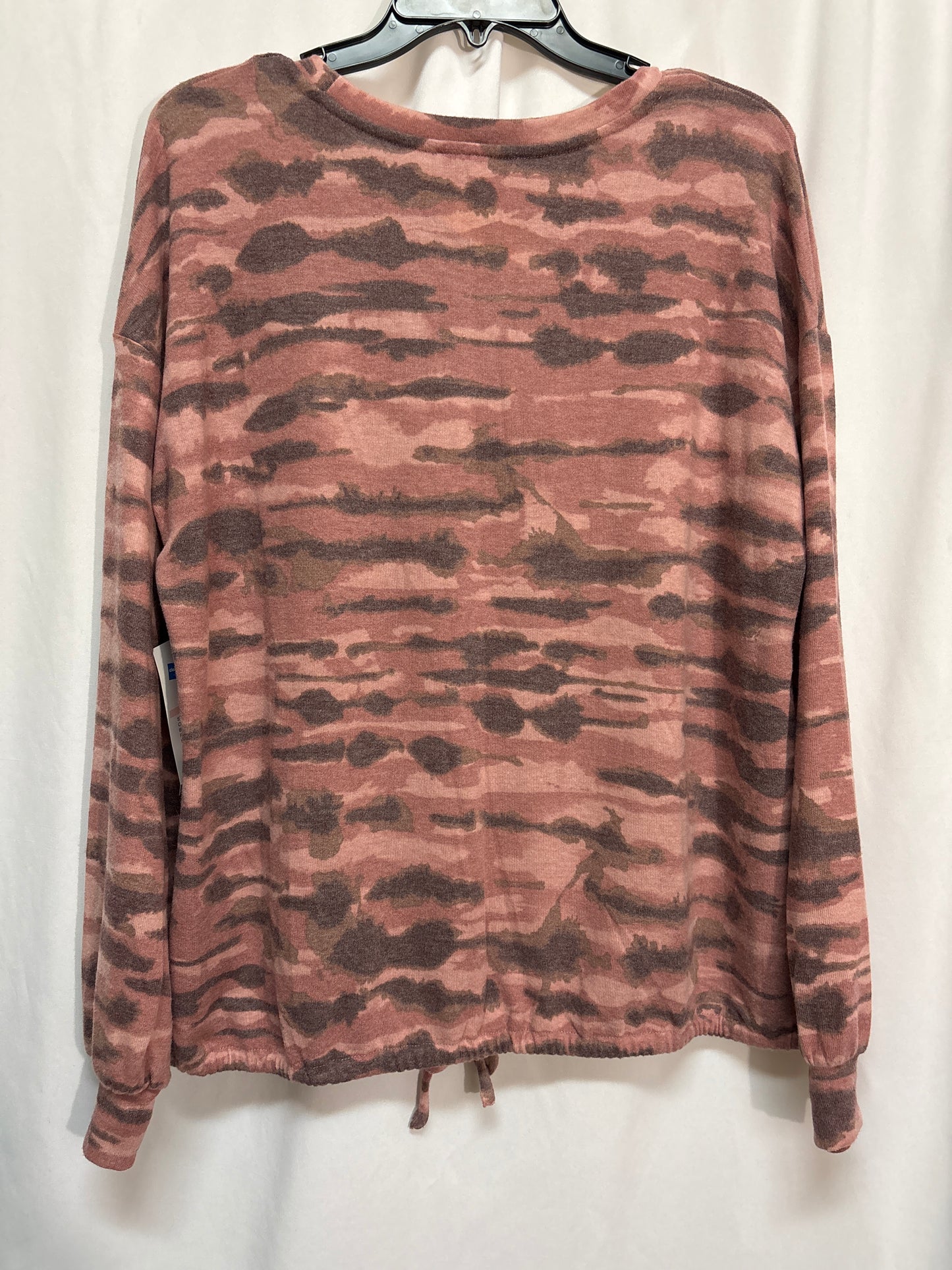 Top Long Sleeve By New Directions In Pink, Size: Xl