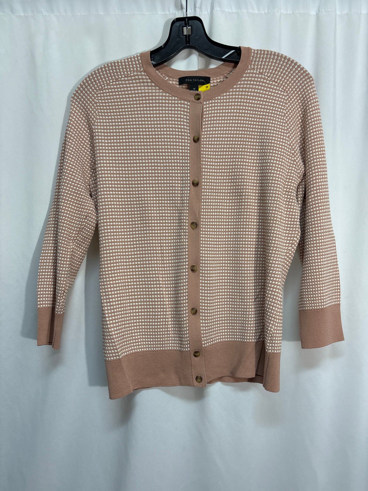 Cardigan By Ann Taylor In Mauve, Size: M