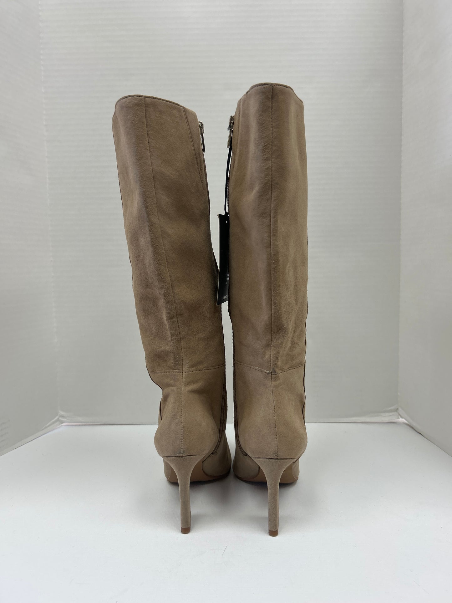 Boots Knee Heels By Vince Camuto In Beige, Size: 6.5