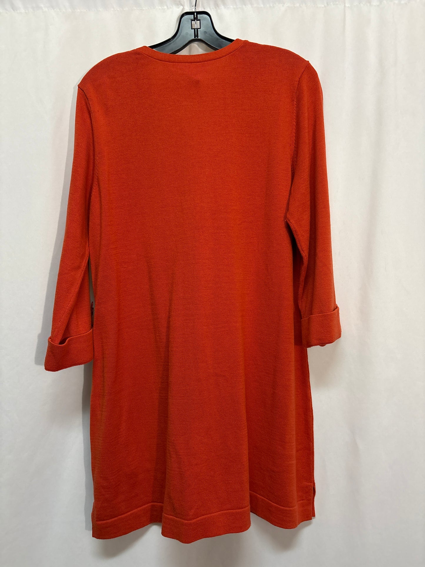 Tunic 3/4 Sleeve By Denim And Co Qvc In Orange, Size: M