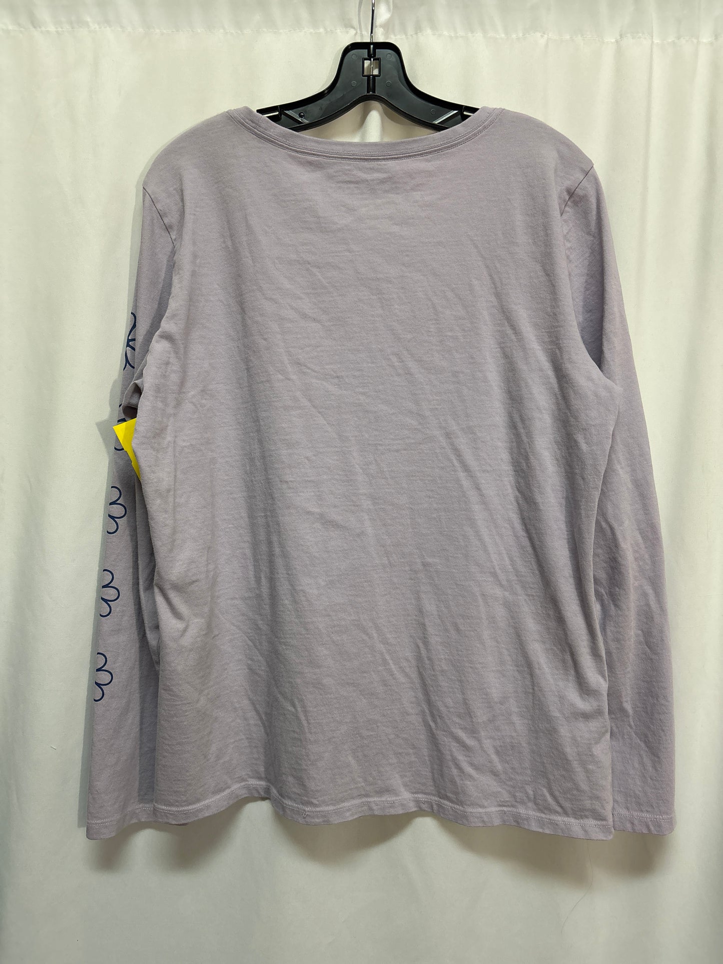 Top Long Sleeve By Life Is Good In Purple, Size: L