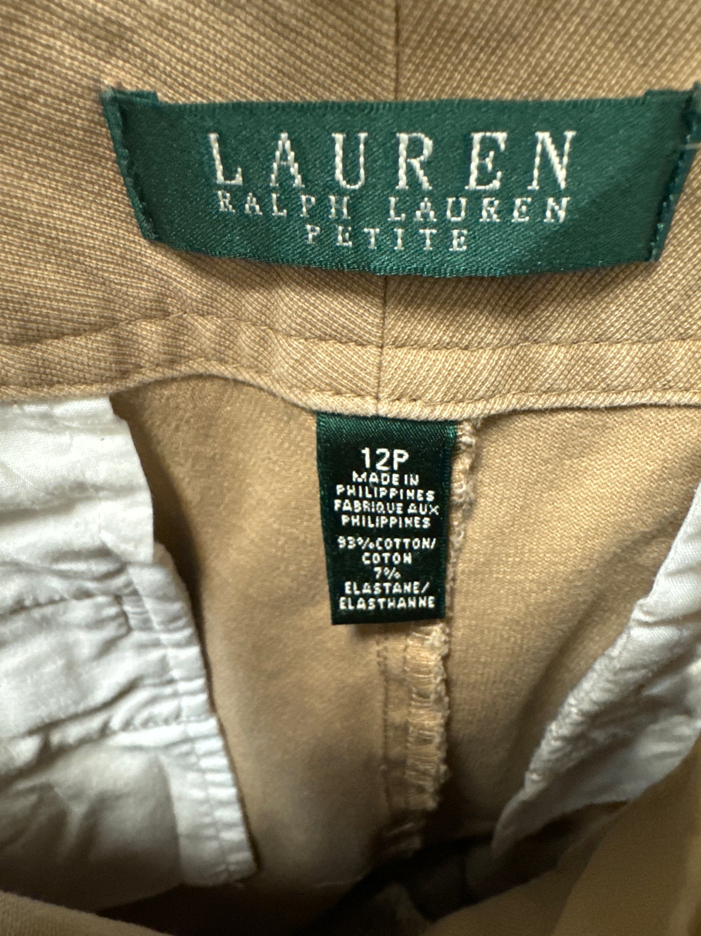 Pants Cropped By Lauren By Ralph Lauren In Beige, Size: 12p