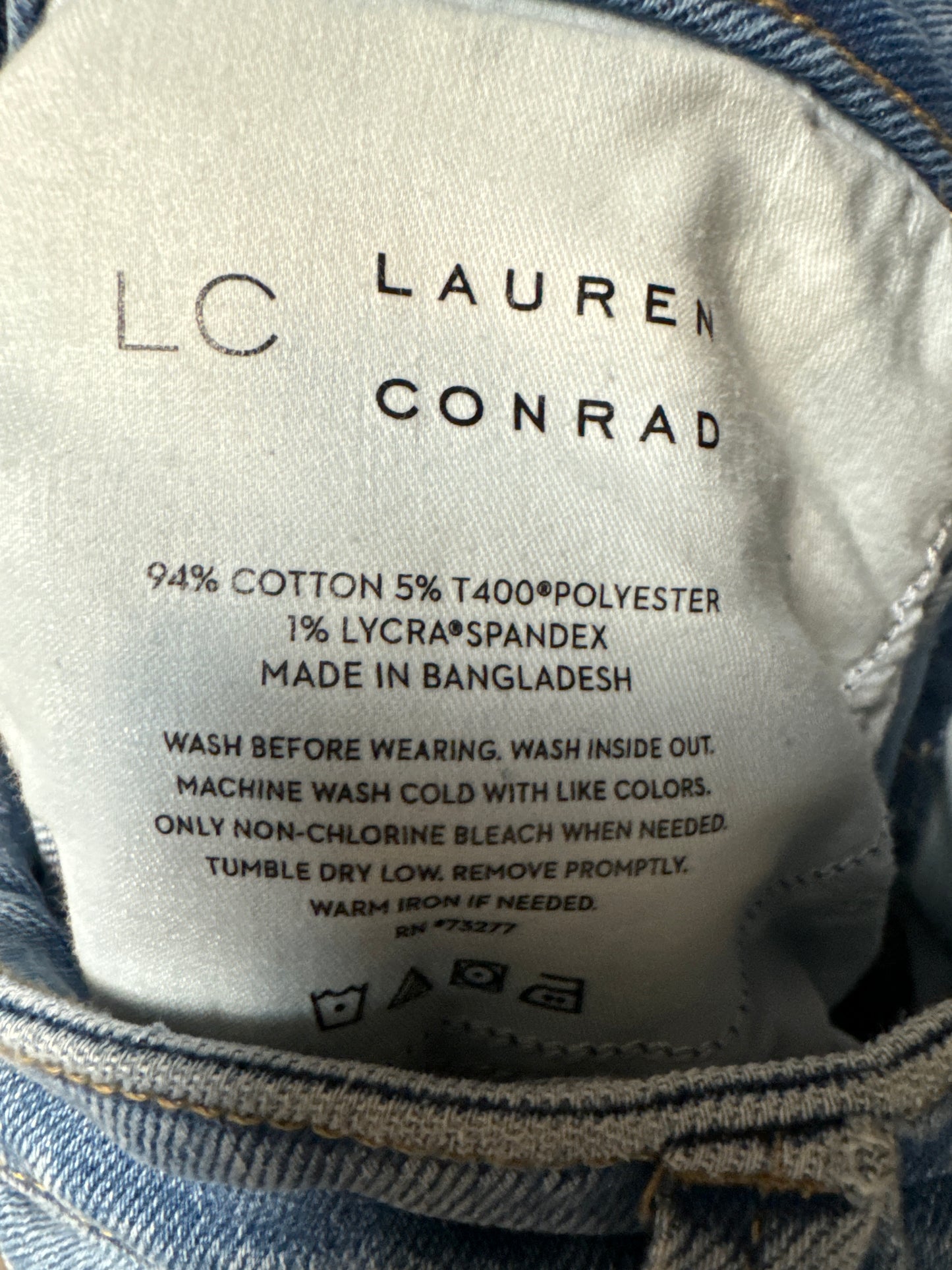 Jeans Flared By Lc Lauren Conrad In Blue Denim, Size: 10