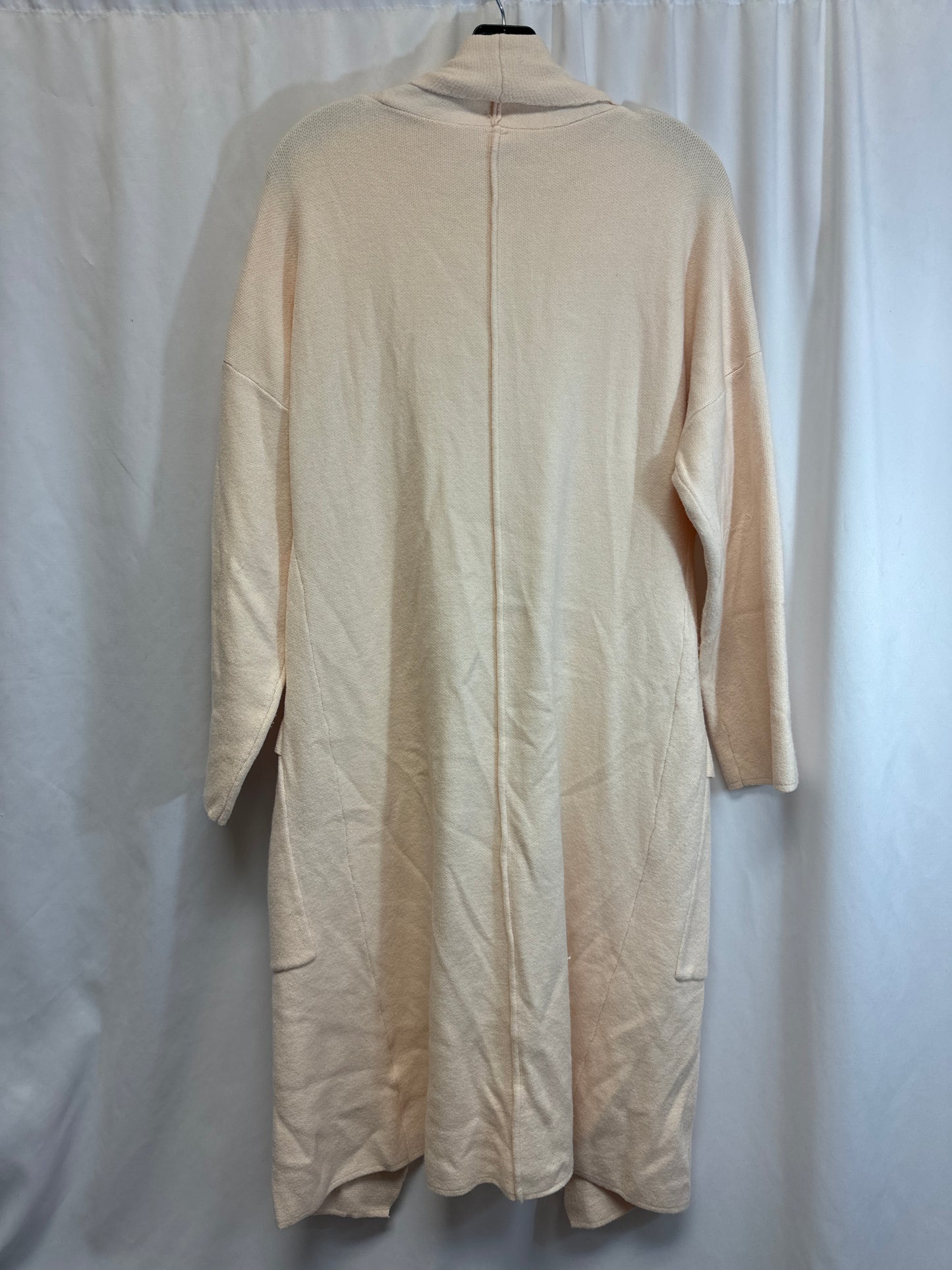 Sweater Cardigan By Clothes Mentor In Cream, Size: L