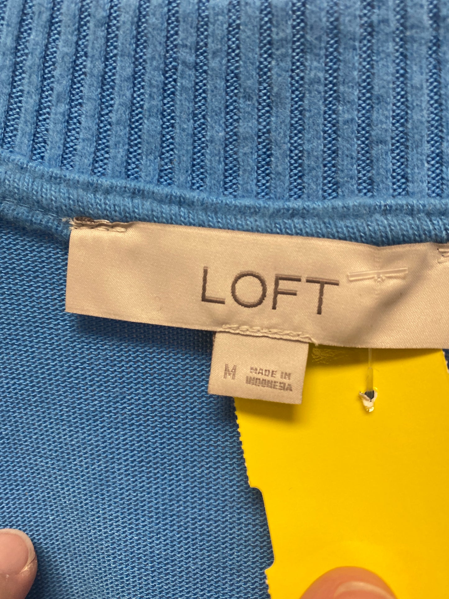 Sweater By Loft In Blue, Size: L