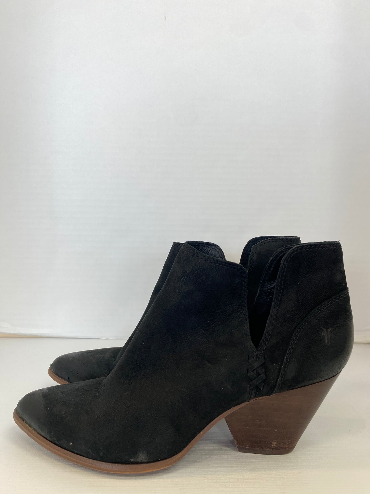 Boots Ankle Heels By Frye In Black, Size: 8.5