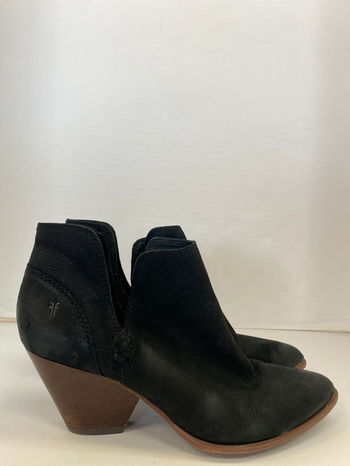 Boots Ankle Heels By Frye In Black, Size: 8.5