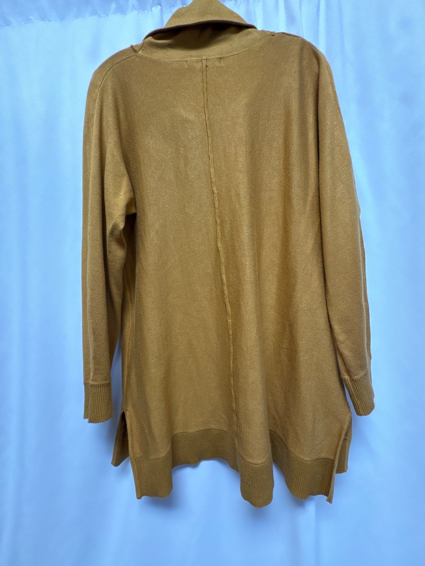 Top Long Sleeve By Joan Vass In Yellow, Size: Xl