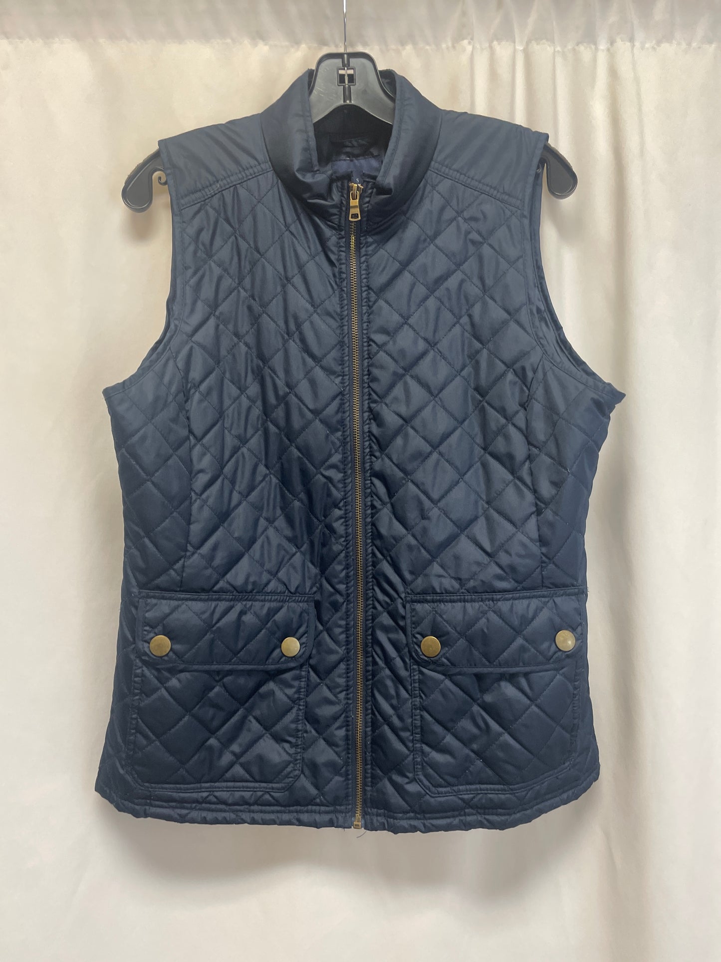 Vest Puffer & Quilted By Basic Editions In Navy, Size: M