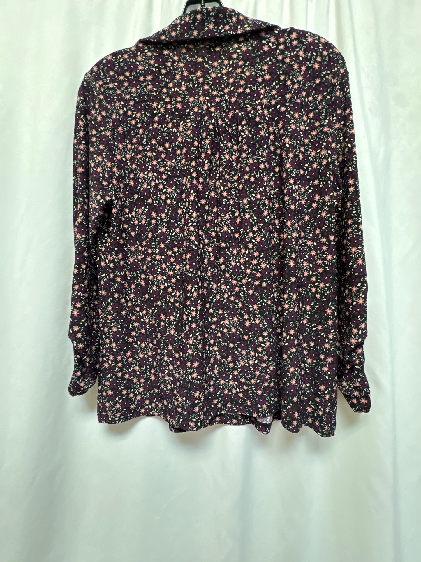 Top Long Sleeve By Ann Marino In Purple, Size: M