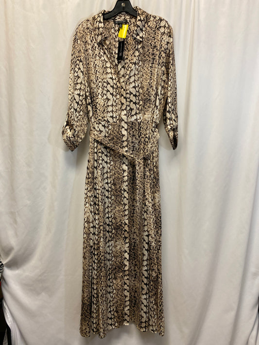 Dress Casual Maxi By Inc In Snakeskin Print, Size: 1x