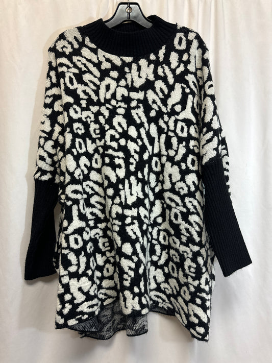 Sweater By Cmf In Black & White, Size: Xl