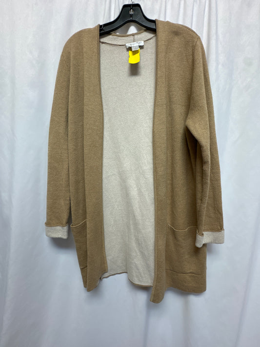 Sweater Cardigan By Christopher And Banks In Beige, Size: M