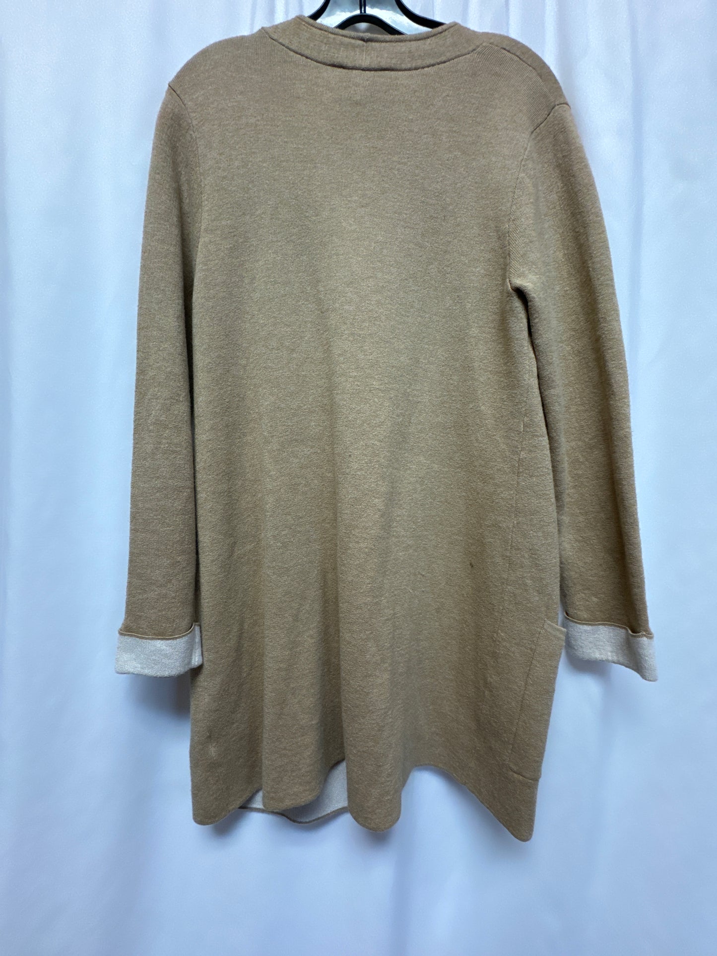 Sweater Cardigan By Christopher And Banks In Beige, Size: M