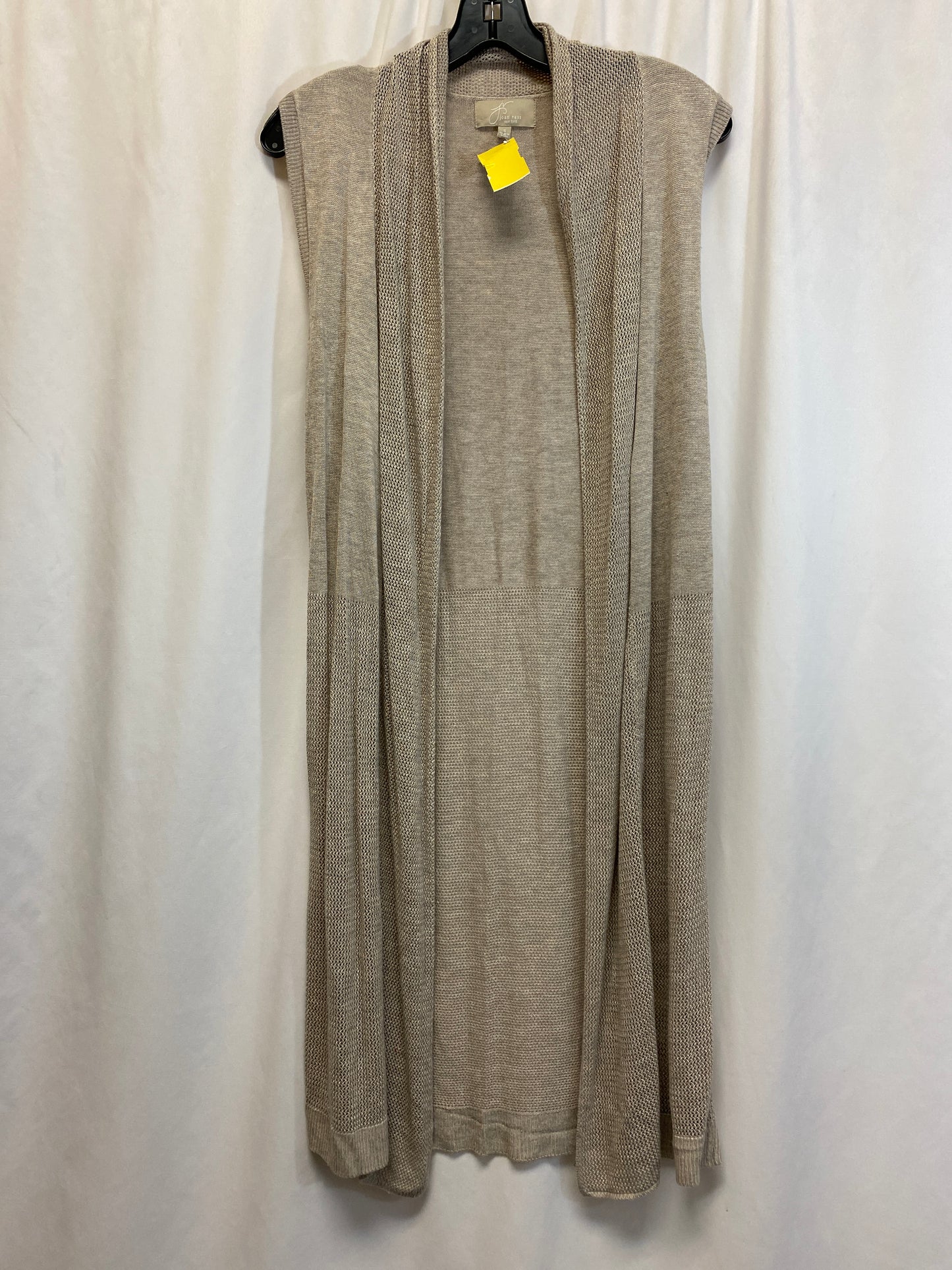 Cardigan By Joan Vass In Taupe, Size: S