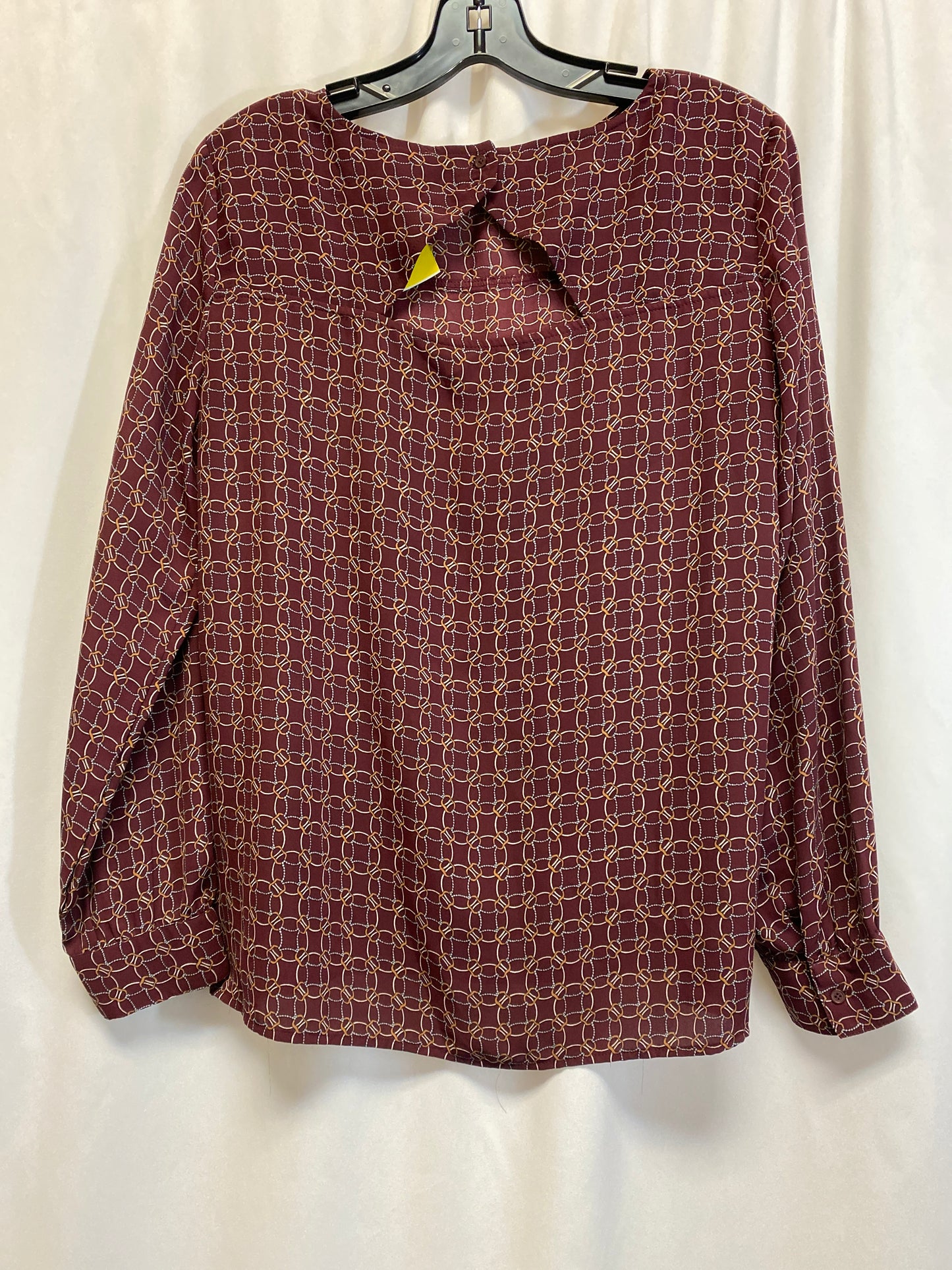 Top Long Sleeve By Loft In Purple, Size: S