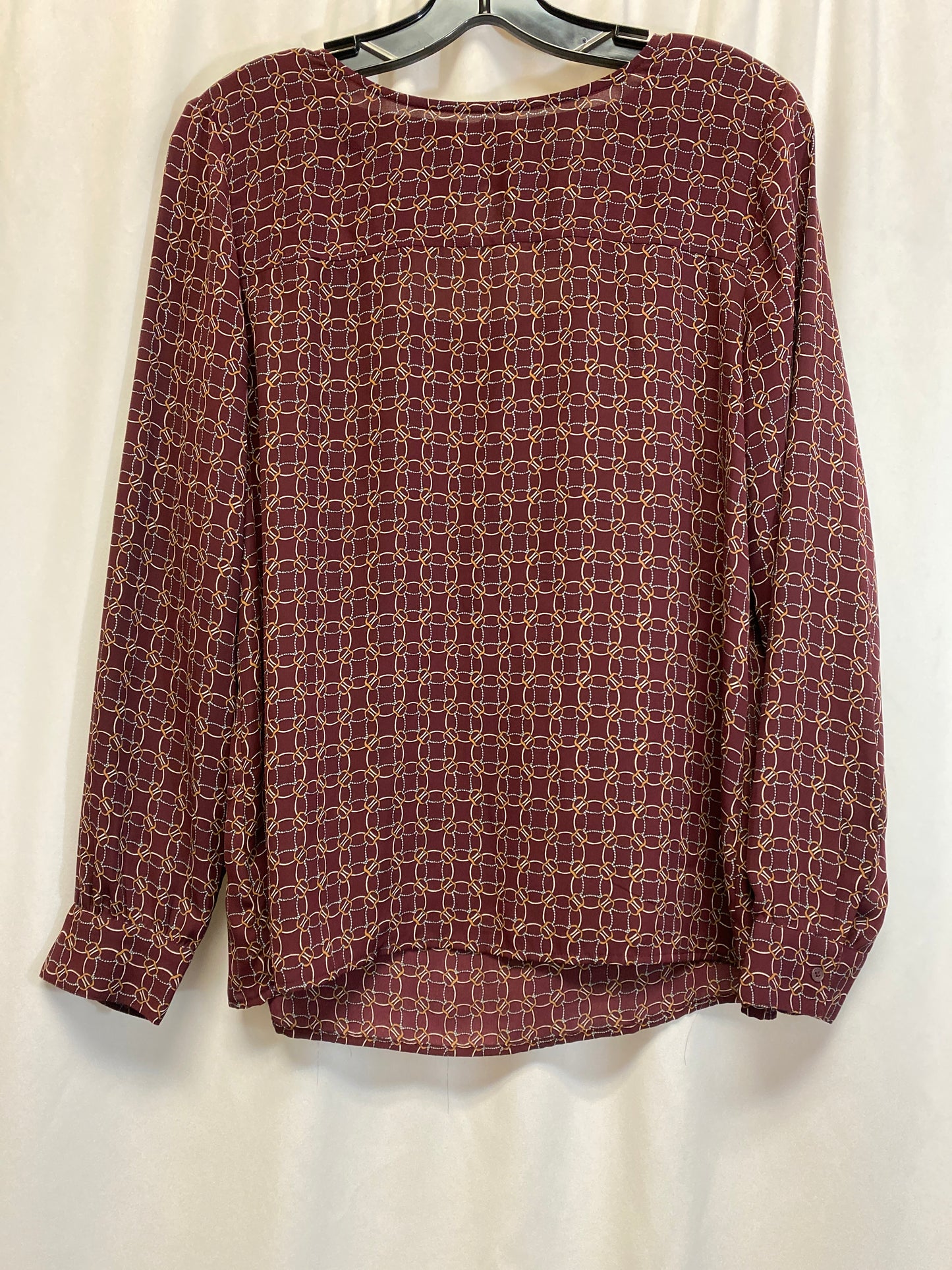 Top Long Sleeve By Loft In Purple, Size: S