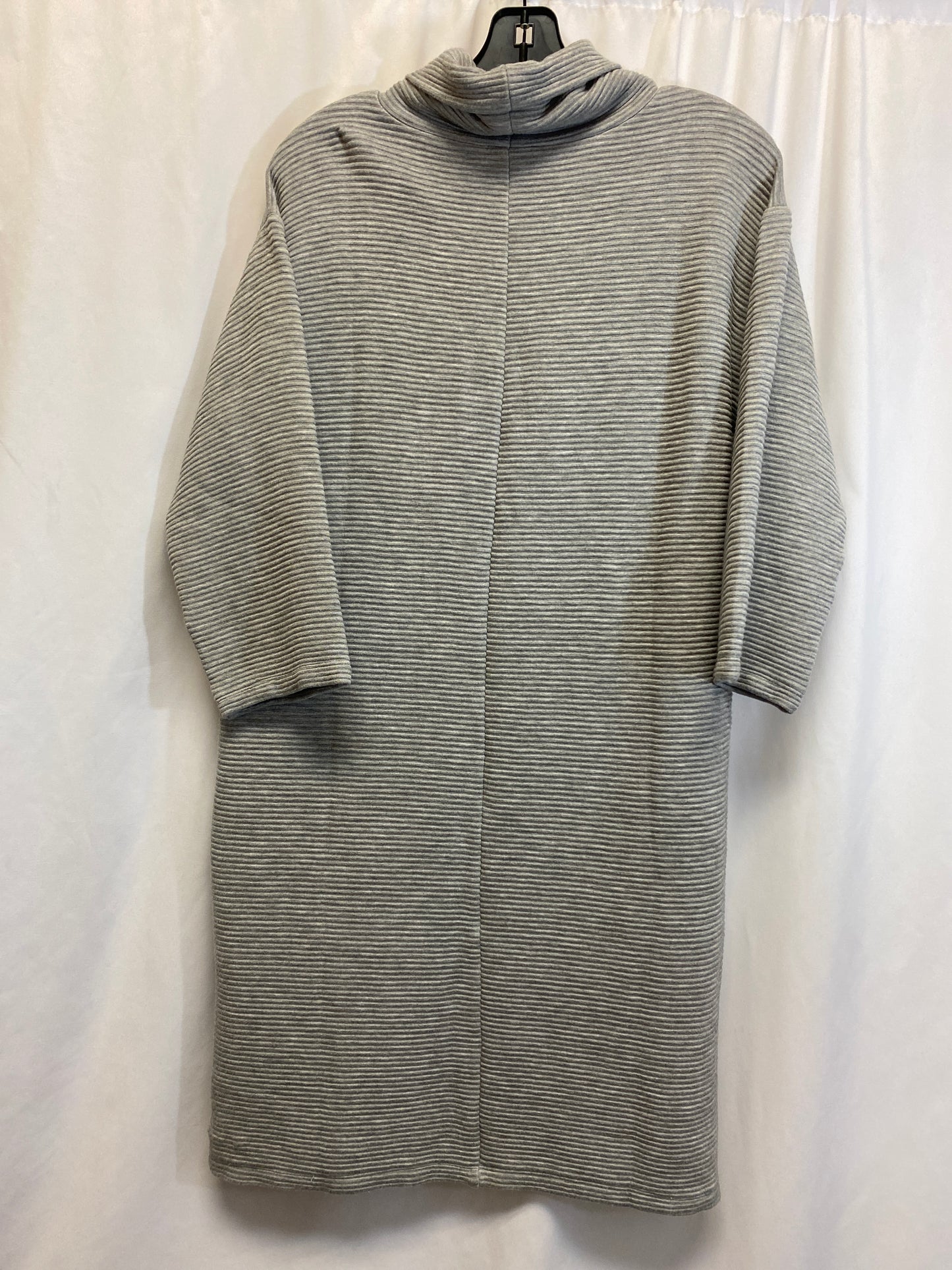 Dress Casual Midi By Loft In Grey, Size: S