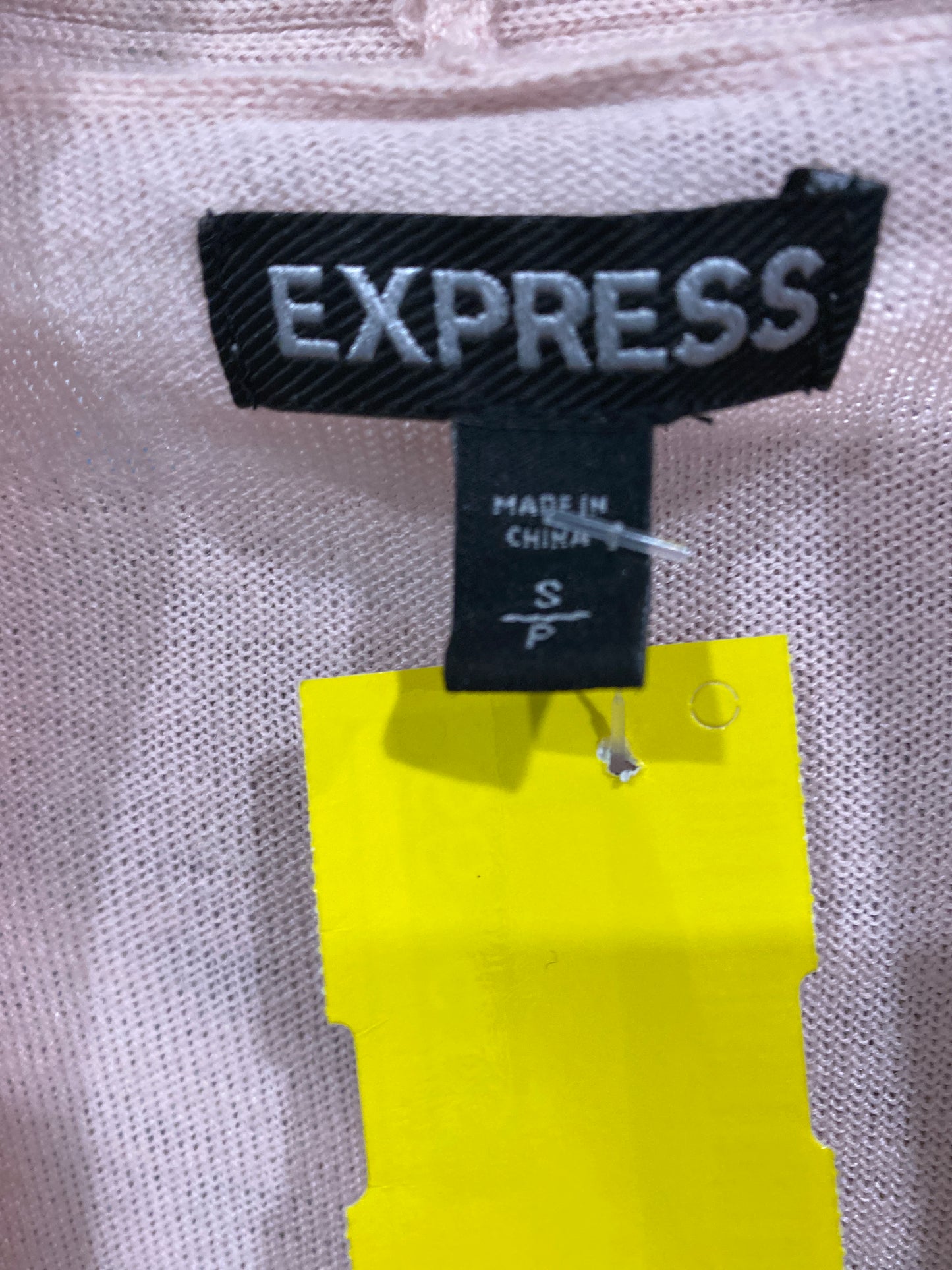 Cardigan By Express In Pink, Size: S