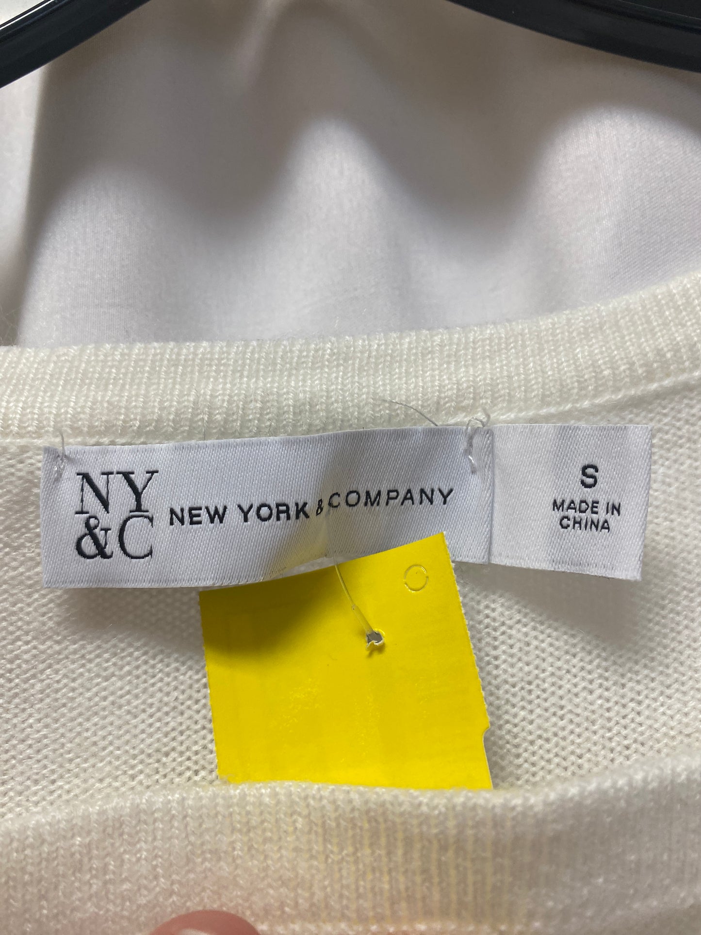 Sweater By New York And Co In White, Size: S