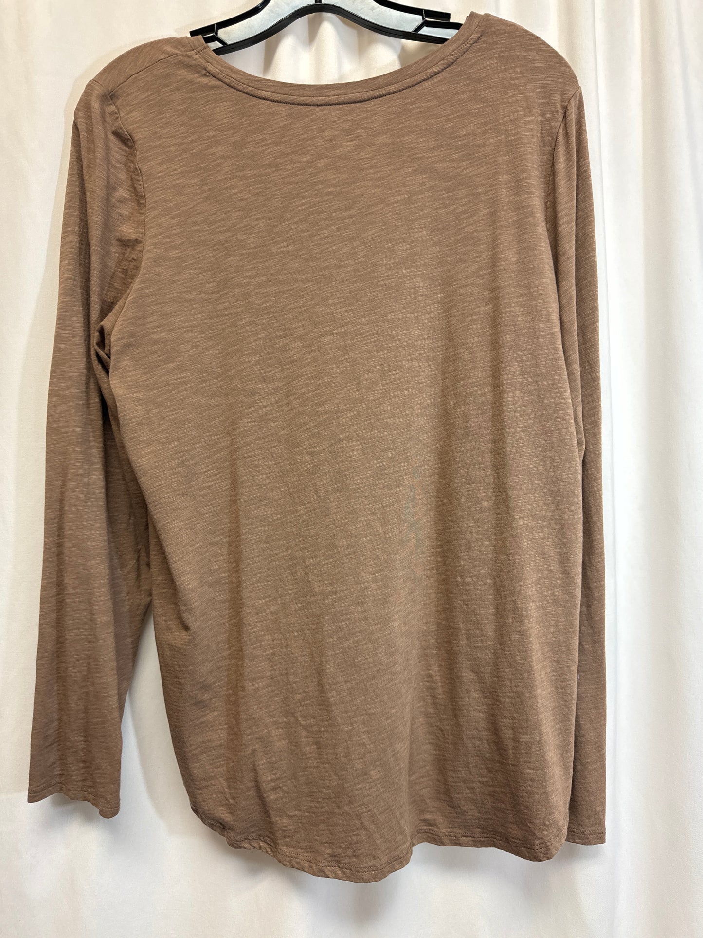 Top Long Sleeve By Tahari By Arthur Levine In Brown, Size: Xl