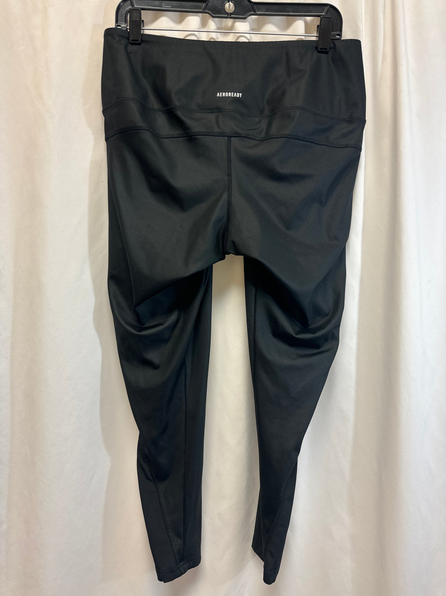 Athletic Leggings By Adidas In Black, Size: 1x