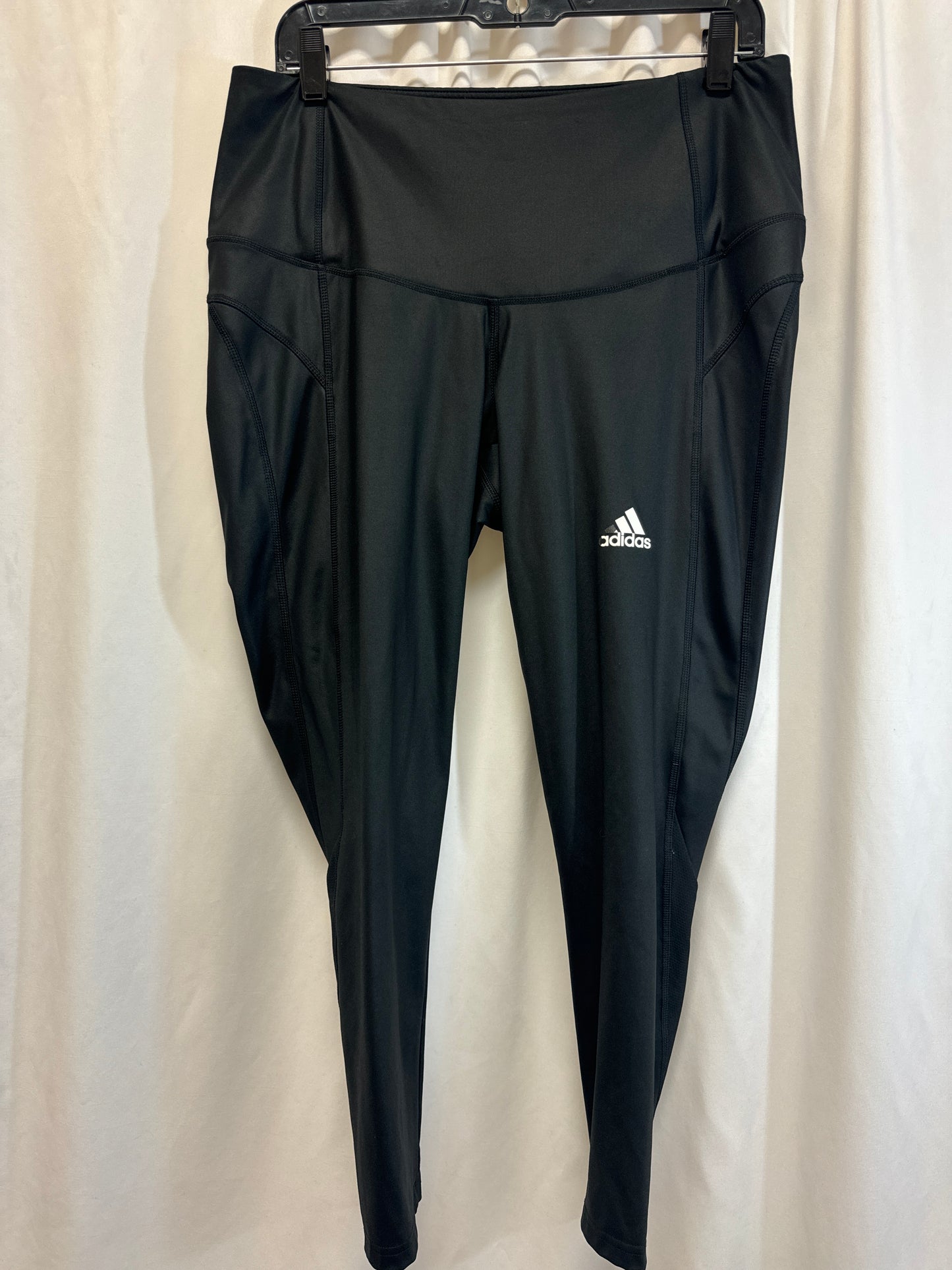 Athletic Leggings By Adidas In Black, Size: 1x