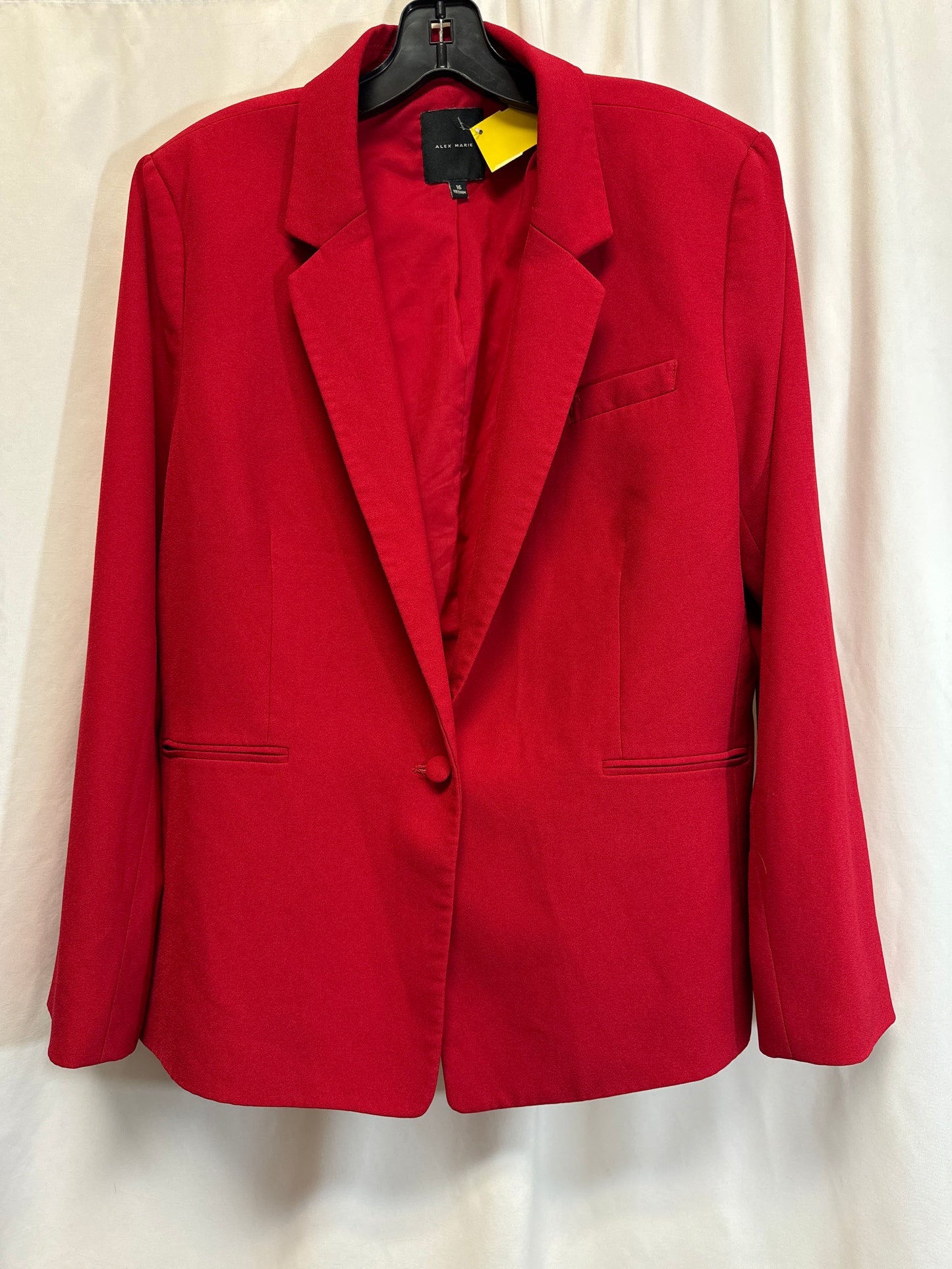 Blazer By Alex Marie In Red, Size: Xl